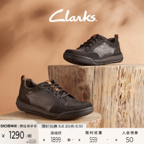 Clarks其乐艾什科系列男鞋商务简约舒适透气低帮系带圆头休闲皮鞋