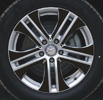 奔驰E300L轮毂贴 E300L 专用轮毂碳纤维贴纸改装轮毂贴 免邮！