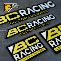 国王车贴 BC RACING个性汽车改装赞助商反光贴纸车身装饰贴挡划痕