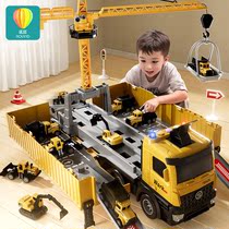 大卡货汽车儿童玩具车男孩土挖掘机7合金工程5套装4塔吊6三2一3岁