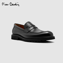 Pierre Cardin/皮尔卡丹男鞋真皮擦色乐福鞋XL轻质鞋底休闲皮鞋