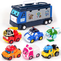 升级版变形玩具车玩具救援机器儿童的交通变形车多模式变形汽车人