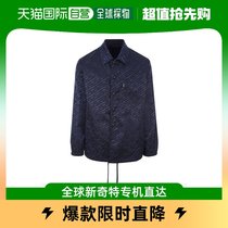 香港直邮Versace 海军蓝印花衬衫式夹克 10029241A029241U830