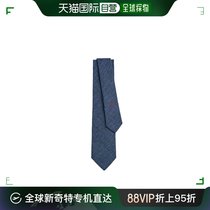 欧洲直邮爱马仕手工缝制亚麻领带海军蓝色 HERMES Cravate Tie 7
