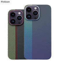 Pinkson细纹600D苹果13ProMax手机壳iPhone13保护套14凯夫拉芳纶Pro碳纤维12商务13PM防摔Max超薄全包硬壳Pro