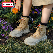 Hunter女鞋2024春夏女士探索系列沙漠踝靴高帮靴登山鞋马丁靴女靴