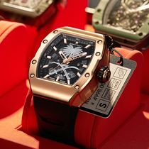 德国布加迪新年手表男士全自动机械表名正品牌情人节礼物潮流十大