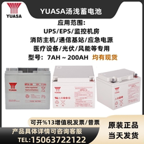 YUASA汤浅蓄电池 NP12V7A12A17A18A24A38A65A100A120AH UPS/EPS