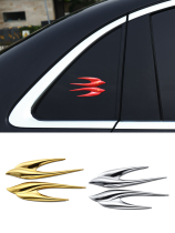 汽车金属车标平安燕子叶子板标3D立体加长长轴标个性装饰侧标车贴