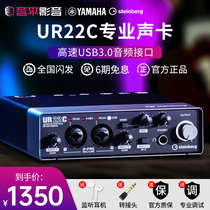 YAMAHA雅马哈UR22C外置声卡麦克风套装电脑专业吉他录音UR12/44C