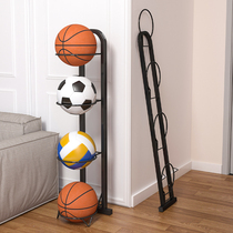球类收纳家用篮球收纳架可折叠足球体育用品置物架室内多层整理架