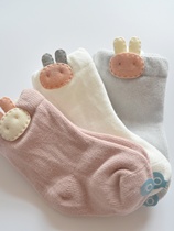 3双装新生婴儿袜子纯棉春夏季薄款男女儿童宝宝初生短袜0-6-12月