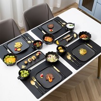 西餐餐盘网红全套刀叉仪式感餐具套装创意高级感家用轻奢牛排盘子