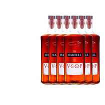 Martell马爹利VSOP赤木1000ML 6瓶组合装 海外进口白兰地正品洋酒