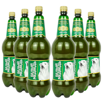 1500ml*6桶装大白熊啤酒俄罗斯进口贝里麦德维大麦芽精酿黄啤烈性