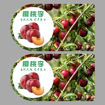 智利樱桃李标签水果贴澳洲进口新鲜李子盒贴高档不干胶商标定制m