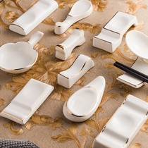 酒店筷架放快子勺子垫饭店放筷子餐桌上托筷枕放筷子的架子托架。