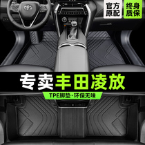 丰田凌放脚垫全包围2023款harrier一汽车专用品22主驾驶tpe改装件