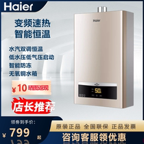 Haier/海尔天燃气液化气热水器变频速热恒温节能强排式12-16升