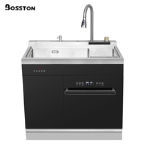 波斯顿家用集成水槽洗碗机一体机嵌入式三星消毒款智能厨房一体机