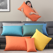 长方形亚麻客厅沙发抱枕枕头靠枕套罩咕臣靠背垫腰枕大靠垫不含芯
