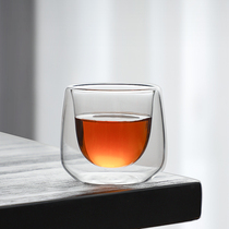 双层隔热防烫高硼硅玻璃功夫茶杯玻璃杯小主人杯茶具品茗杯品茶杯