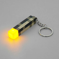 minecraft我的世界周边迷你火炬火把可发光钥匙扣模型玩具挂件