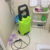 洗车机充电式家用便携滚轮子移动水箱储水桶电动一体锂电无线刷车
