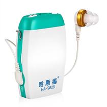 盒式助听器老人耳聋老年人带线专用耳朵机便携有线祖听耳机极重度