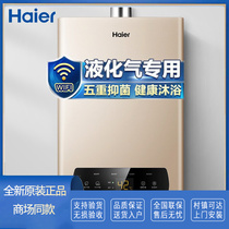 海尔（Haier）JSQ22-12DN1(20Y)U1 12升家用液化气燃气智能热水器