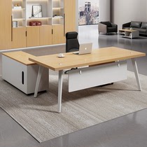 办公桌简约现代经理桌办公室桌椅组合轻奢设计感烤漆老板桌总裁桌