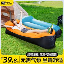 户外懒人充气沙发音乐节便携式单人气垫床野餐冲气床垫露营空气床