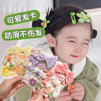 韩国新款儿童发夹公主套装发饰女童边夹碎发卡可爱宝宝不伤发头饰