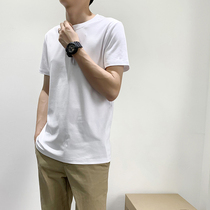 鼎级福利~水柔棉~夏季男士白色圆领短袖T恤纯色打底体恤大码F13