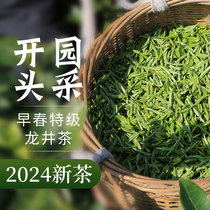 越乡龙井2024新茶上市明前特级茶春茶头采嫩芽茶叶绿茶罐装125g