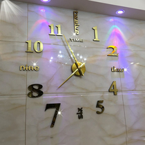 欧式免打孔现代简约挂钟 客厅时尚静音挂表 DIY个性时钟创意钟表
