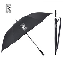 黑色劳斯莱斯雨伞长柄超大双人伞奔驰宝马车标伞定制伞抗风暴雨伞
