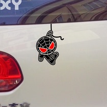 XY車贴 网红搞笑创意贴纸 抖音 蜘蛛侠防水划痕遮盖反光汽车贴纸