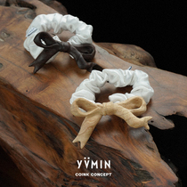 YVMIN尤目 乐园系列 雕刻蝴蝶结织物发绳 原创小众设计师个性头饰