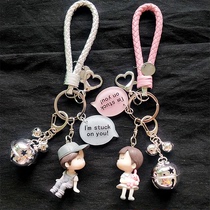 韩国情侣钥匙扣男女一对可爱卡通小挂件创意钥匙圈汽车钥匙链包挂