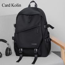 CardKolin简约百搭男士双肩包小型大容量旅行包男学生书包电脑包
