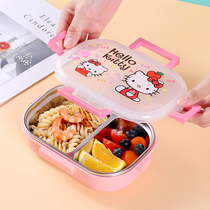 304不锈钢小学生专用保温饭盒分格卡通便当盒儿童餐盒可爱水果盒