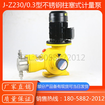 J-Z系列柱塞式计量泵/防爆不锈钢柱塞计量泵/耐腐蚀电动柱塞泵