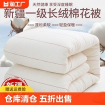 新疆一级长绒棉被棉花被子被芯棉絮床垫被褥子手工全棉纯棉花冬被