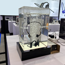 亚克力防水演示展示架智能手表耳机电动牙刷专卖店产品防水测试台