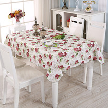 PVC桌布防水防油防烫免洗家用餐桌布长方形台布塑料桌垫茶几桌布