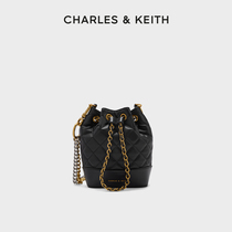 【618狂欢节】CHARLES&KEITH女包CK2-10781983菱格链条单肩水桶包