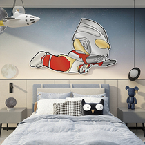 奥特曼卡通墙壁贴纸挂画男孩儿童区房间布置卧室面装饰摆件海报