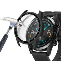 保护壳手表壳GT2-46mm+适用钢化膜PC华为刻度手表华为保护套一体