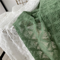 全棉镂空棉线花边布料 服装面料蕾丝布